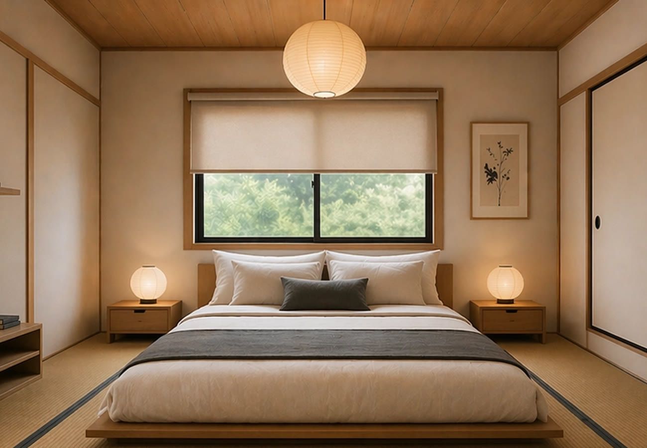 Design render: the futon tatami room
